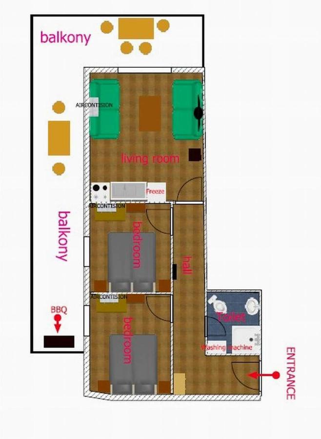 Nea Peramos Apartment Up To 8 Person Exterior foto